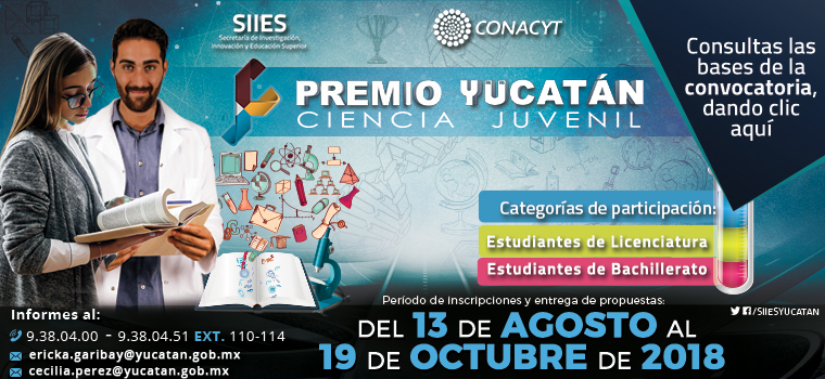 Premio Yucatán – Ciencia Juvenil 2018